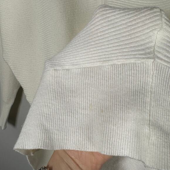 TRUTH BY REPUBLIC Cream Button Down V-Neck Cardigan Sweater Women's XS - Picture 5 of 7